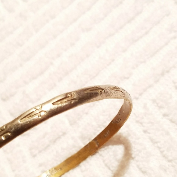 Vintage Wrist Bracelet 925 Sterling Silver & Gold - Picture 3 of 8